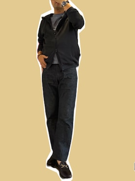 「アイテム（ローファー）」を使った、zizitownさん（メンズ・175cm）の秋コーディネート