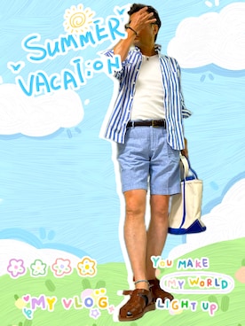 「Paul Smith（ポールスミス）のアイテム」を使った、zizitownさん（メンズ・175cm）の夏コーディネート