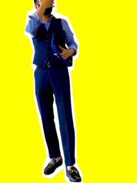 「BEAMS（ビームス）のアイテム（ベルト）」を使った、zizitownさん（メンズ・175cm）の春コーディネート