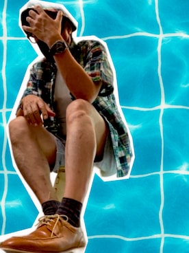 「いいね、save、フォローお願いします🤑」｜「アイテム（ハット）」を使った、zizitownさん（メンズ・175cm）の夏コーディネート