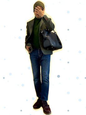 「アイテム（テーラードジャケット）」を使った、zizitownさん（メンズ・175cm）の秋コーディネート