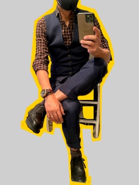 「Paraboot（パラブーツ）の【Paraboot】CHAMBORD　パラブーツ　シャンボード（ドレスシューズ）」を使った、zizitownさん（メンズ・175cm）の秋コーディネート