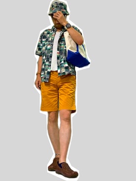 「SHIPS（シップス）のアイテム」を使った、zizitownさん（メンズ・175cm）の夏コーディネート