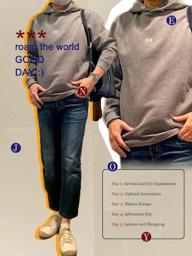 「BALR.（ボーラー）のアイテム」を使った、zizitownさん（メンズ・175cm）の秋コーディネート