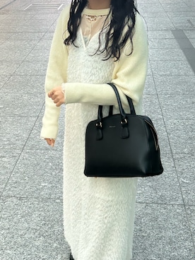 「シャギー」｜「アイテム（ワンピース/ドレス）」を使った、shimupyoさん（レディース・160cm）の冬コーディネート