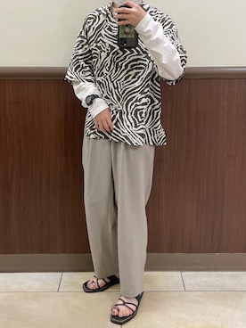 「VEGE（ベジ）のアイテム」を使った、fujino_otkmさん（レディース・156cm）の夏コーディネート