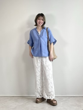 西村（nishimura）さん（レディース・163cm）の夏コーディネート