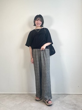 「アイテム（アクセサリー）」を使った、西村（nishimura）さん（レディース・163cm）の夏コーディネート