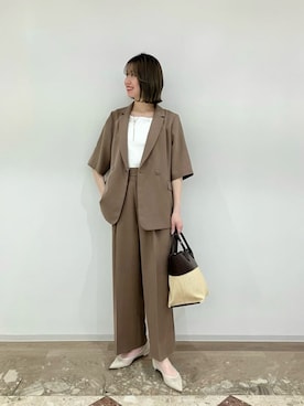 「ビジネススタイル」｜西村（nishimura）さん（レディース・163cm）の夏コーディネート