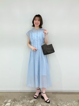 「アイテム（ワンピース/ドレス）」を使った、西村（nishimura）さん（レディース・163cm）の夏コーディネート