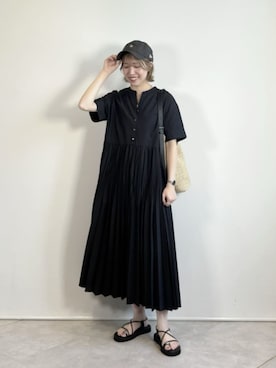 size SHORT/TALLあり］ワッシャー プリーツ ショートスリーブ