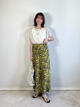 「SOFI（ソフィー）のアイテム」を使った、西村（nishimura）さん（レディース・163cm）の夏コーディネート