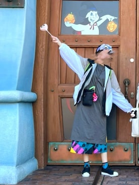 「PBLIM（ページボーイリム）のアイテム（ナイロンジャケット）」を使った、いこさん（レディース・164cm）の秋コーディネート