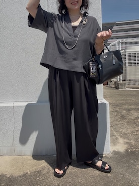 「CHIC STYLE（シックスタイル）のアイテム」を使った、OTOさん（レディース・162cm）の夏コーディネート