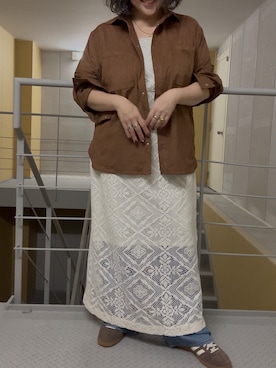 「アイテム（ワンピース）」を使った、OTOさん（レディース・162cm・40代）の冬コーディネート