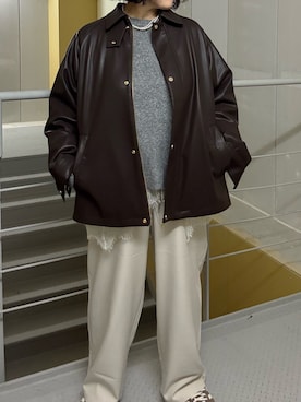 「CHIC STYLE（シックスタイル）のアイテム」を使った、OTOさん（レディース・162cm）の冬コーディネート