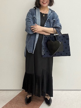 「アイテム（ワンピース）」を使った、OTOさん（レディース・162cm・40代）の冬コーディネート