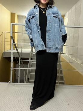 「アイテム（ワンピース）」を使った、OTOさん（レディース・162cm・40代）の冬コーディネート