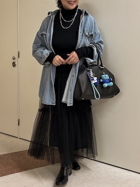 「アイテム（スカート）」を使った、OTOさん（レディース・162cm・40代）の秋コーディネート