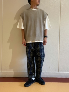 「CPCM」｜「アイテム（ベスト）」を使った、Takahiro Teradaさん（メンズ・170cm）の秋コーディネート