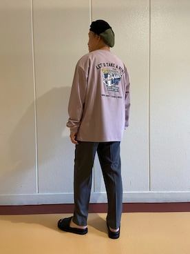 「CPCM」｜「アイテム（サンダル）」を使った、Takahiro Teradaさん（メンズ・170cm）の秋コーディネート