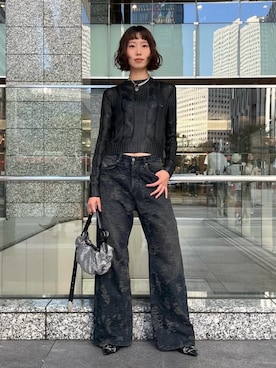 「アイテム（パンプス）」を使った、NANAMIさん（レディース・171cm）の秋コーディネート