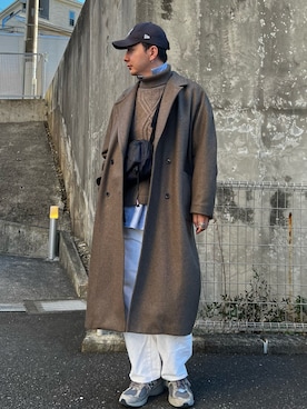 「BASISBROEK（バシスブルック）のアイテム（ジャケット/アウター）」を使った、YANAGIさん（メンズ・183cm）の冬コーディネート