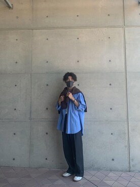 「Chikashitsu +（チカシツプラス）のアイテム（テーラードジャケット）」を使った、k_171さん（メンズ・171cm）の秋コーディネート