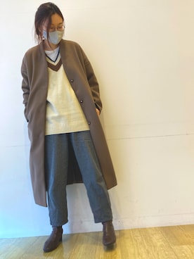 Yumicoさん（レディース・166cm）の冬コーディネート