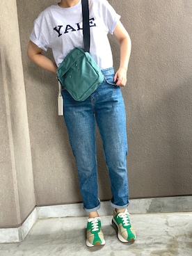 たむらヘプバーンさん（レディース・168cm）の夏コーディネート