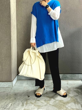 たむらヘプバーンさん（レディース・168cm）の夏コーディネート