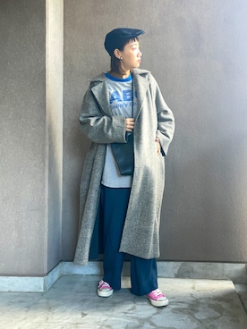 たむらヘプバーンさん（レディース・168cm）の冬コーディネート