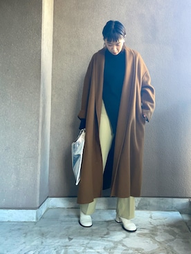 たむらヘプバーンさん（レディース・168cm）の冬コーディネート