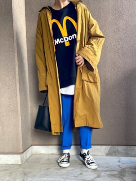 たむらヘプバーンさん（レディース・168cm）の春コーディネート