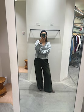 「ダテメガネ」｜たむらヘプバーンさん（レディース・168cm）の秋コーディネート