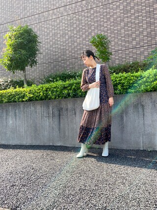 SLOBE IENA（スローブイエナ）の「マルチパターンフラワーワンピース