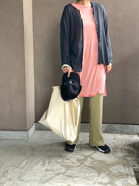 たむらヘプバーンさん（レディース・168cm）の夏コーディネート
