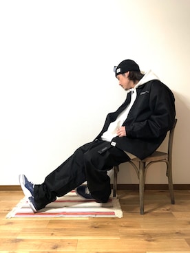 「AJ3」｜mitsuruさん（メンズ・187cm）の冬コーディネート