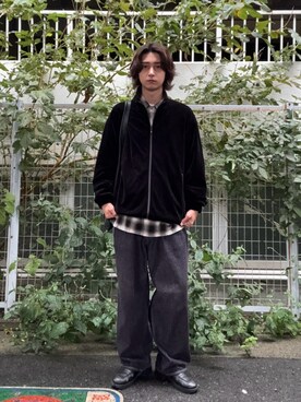 「Graphpaper（グラフペーパー）のアイテム」を使った、Rio Hiragaさん（メンズ・171cm）の秋コーディネート