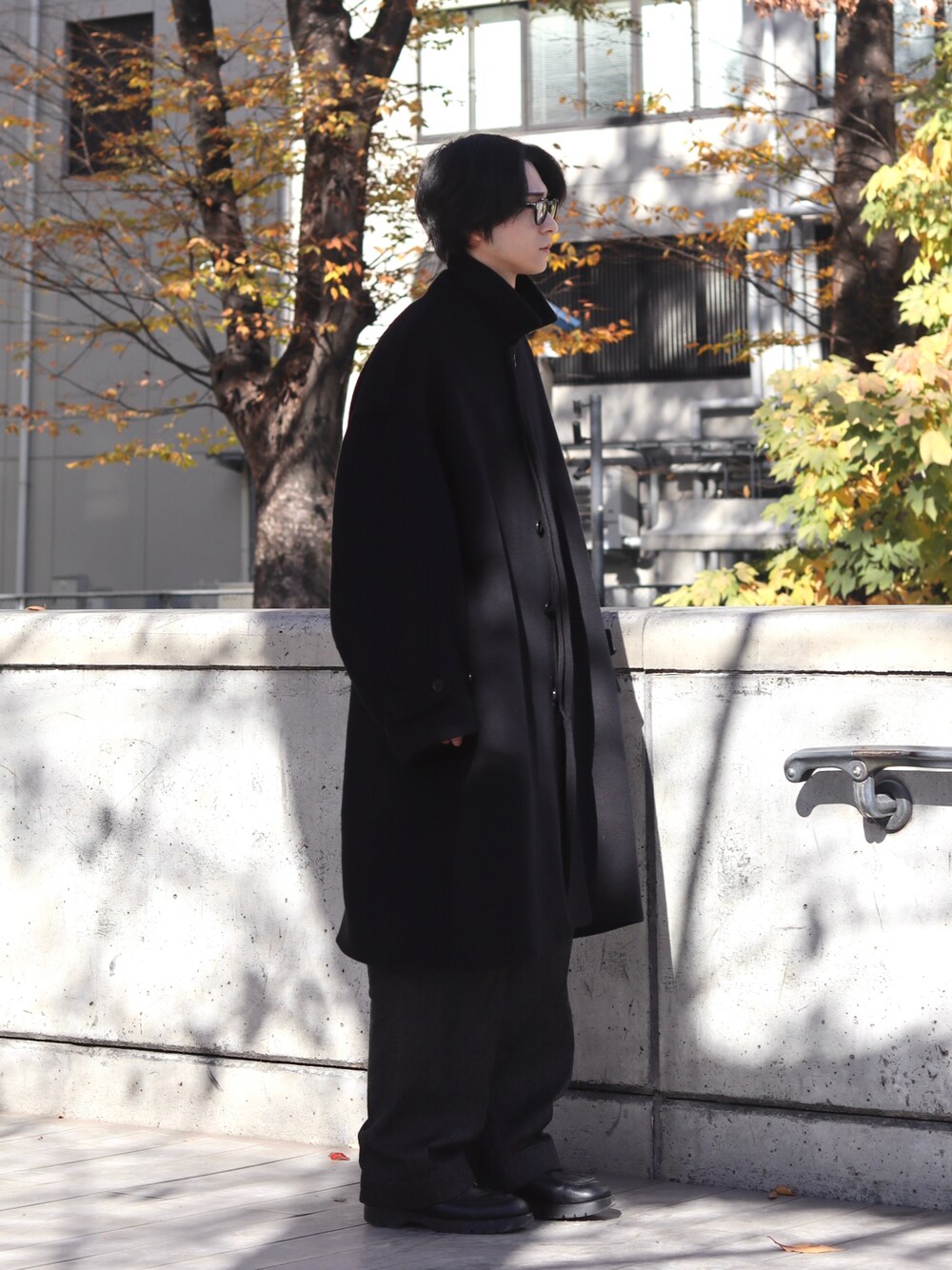 Rio Hiraga｜Graphpaperのステンカラーコートを使ったコーディネート