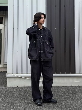 「Graphpaper（グラフペーパー）のアイテム」を使った、Rio Hiragaさん（メンズ・171cm）の秋コーディネート