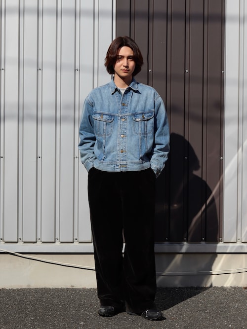 「Lee（リー）のLee × FREAK'S STORE/リー 別注 101-J RIDERS JACKET/リー ワンオーワン ジェー デニム ライダース ジャケット（デニムジャケット）」を使った、Rio Hiragaさん（メンズ・171cm）の春コーディネート