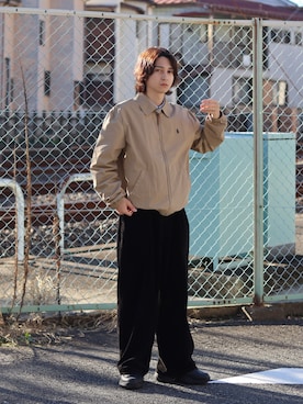 「Graphpaper（グラフペーパー）のアイテム」を使った、Rio Hiragaさん（メンズ・171cm）の冬コーディネート