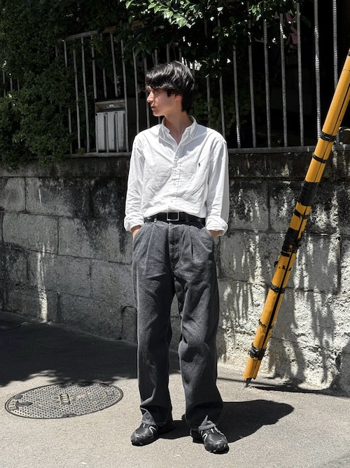 ラルフローレン M オックスフォード　クラシックフィットシャツ　ブラウス　白 クラシック フィット コットン オックスフォード シャツ