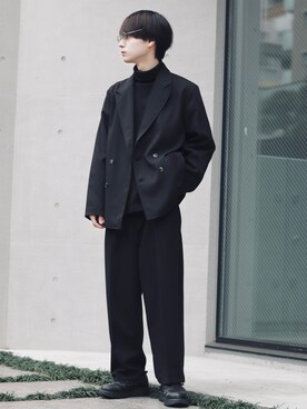 「remer（リメール）のアイテム（ジャケット/アウター）」を使った、Rio Hiragaさん（メンズ・171cm）の冬コーディネート