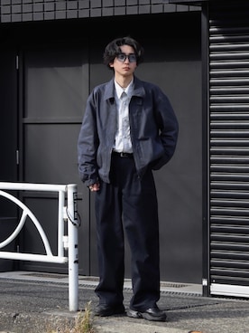 「アツいコーデ全部見せ」｜「アイテム（ブルゾン）」を使った、Rio Hiragaさん（メンズ・171cm）の夏コーディネート