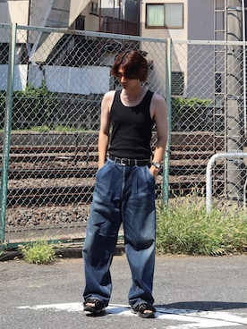「アイテム（アナログ腕時計）」を使った、Rio Hiragaさん（メンズ・171cm）の夏コーディネート
