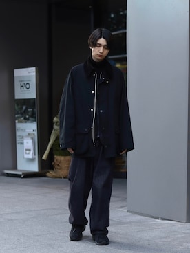 「Graphpaper（グラフペーパー）のアイテム」を使った、Rio Hiragaさん（メンズ・171cm）の秋コーディネート