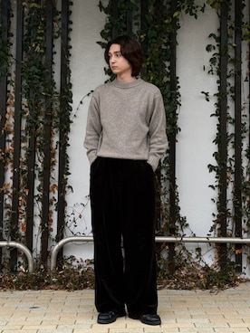 「Graphpaper（グラフペーパー）のアイテム」を使った、Rio Hiragaさん（メンズ・171cm）の冬コーディネート