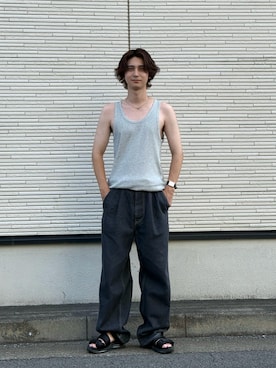 「UNIQLO（ユニクロ）のアイテム」を使った、Rio Hiragaさん（メンズ・171cm）の夏コーディネート